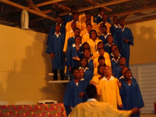 At Easter, we had four evenings of evangelism with The Singing Cross. Our church’s choir performed it.  In the weeks preceding the concert, we gave out 10,000 tickets in twenty different schools and to our youth for them to invite their families and friends.